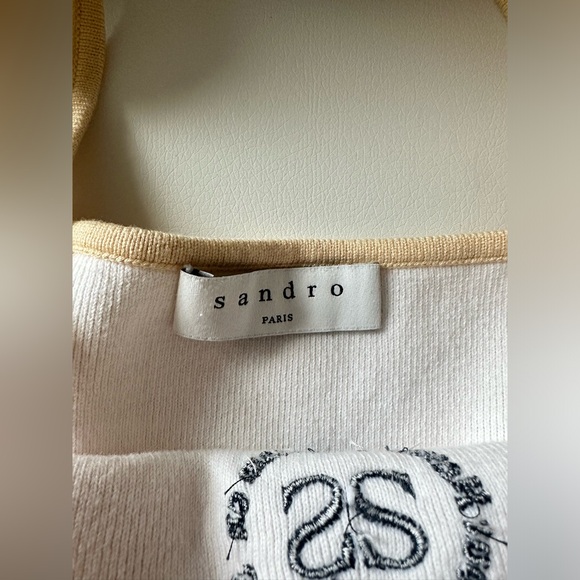 Sandro lovely warm yellow cotton top - Picture 4 of 5